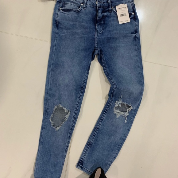 Free People Skinny Midi Rise Jeans - Picture 2 of 4